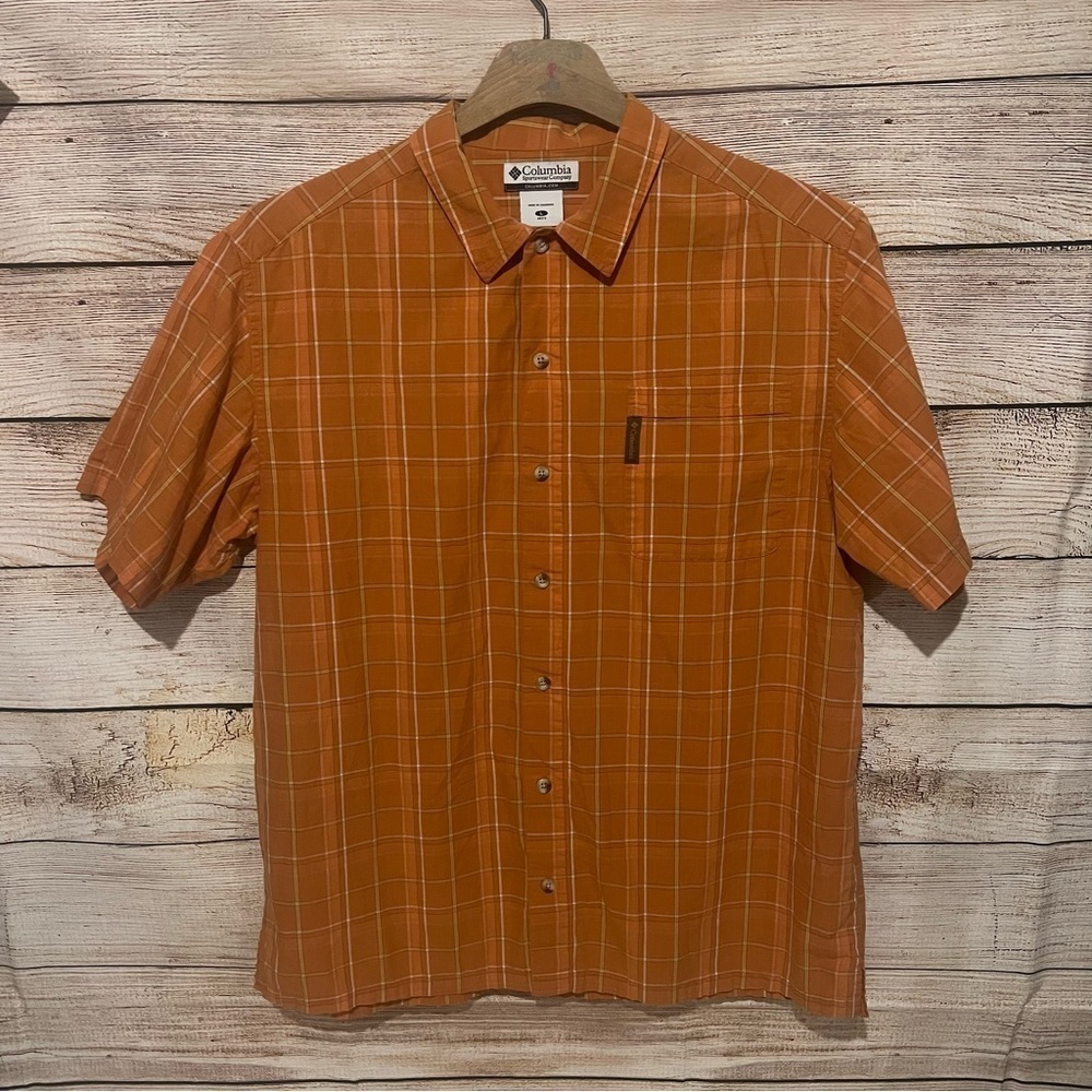 Men’s Columbia short sleeve cotton shirt, Large